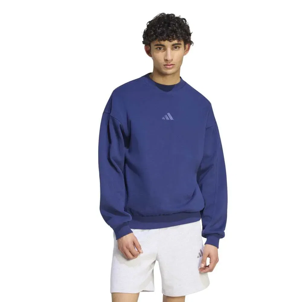 Мужской хлопковый свитшот Kit Small Logo Adidas, Blue