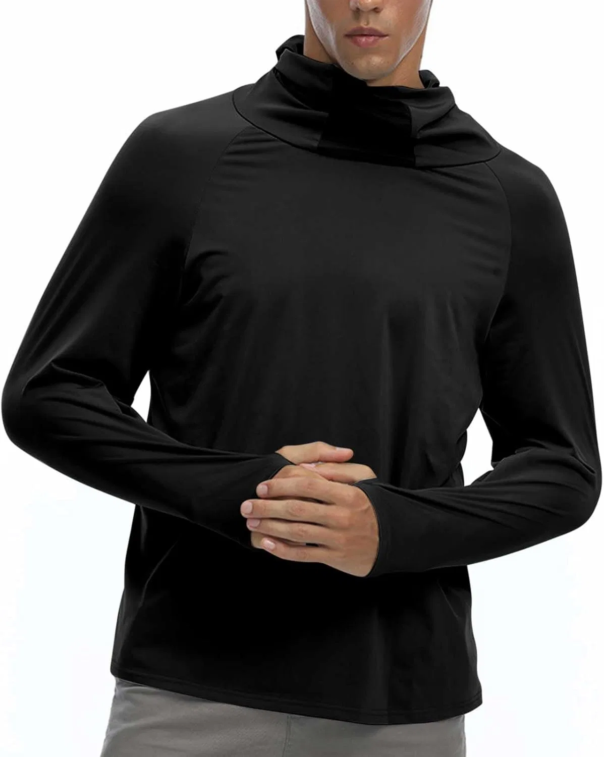 Женская солнцезащитная куртка с капюшоном UPF 50+ Athletic, Black — фото 2