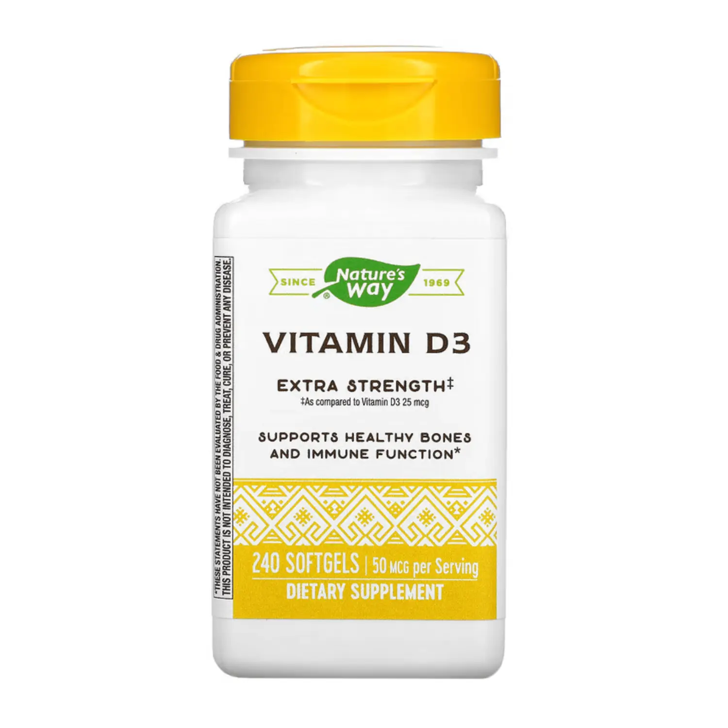 

Витамин D3 Nature's Way, 50 мкг, 240 капсул