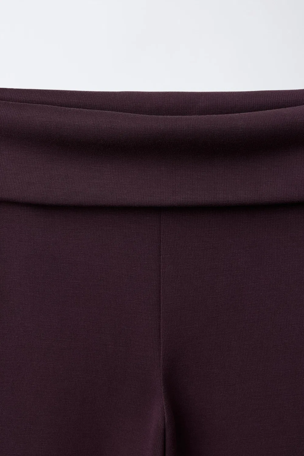 Спортивные брюки с широкими штанинами ZARA, Aubergine — фото 3