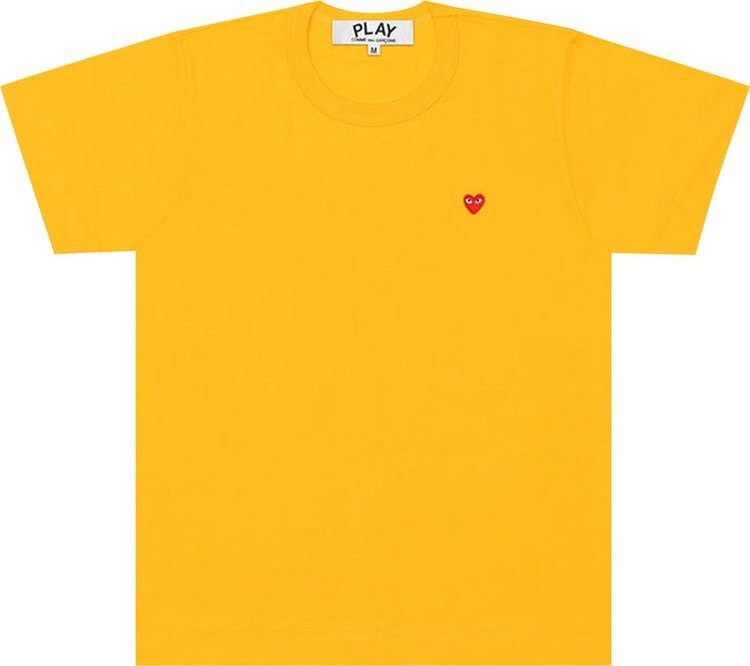 

Футболка Comme des Garçons PLAY Small Heart T-Shirt 'Yellow', желтый