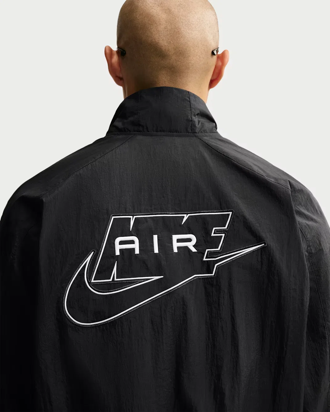 Мужская тканая спортивная куртка Nike Air, Black/Black — фото 2