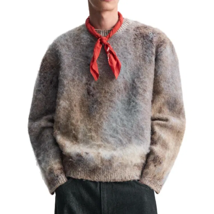 Мужской свитер с длинным рукавом New Year FW24 Knitwear ZARA, Dark Taupe — фото 4