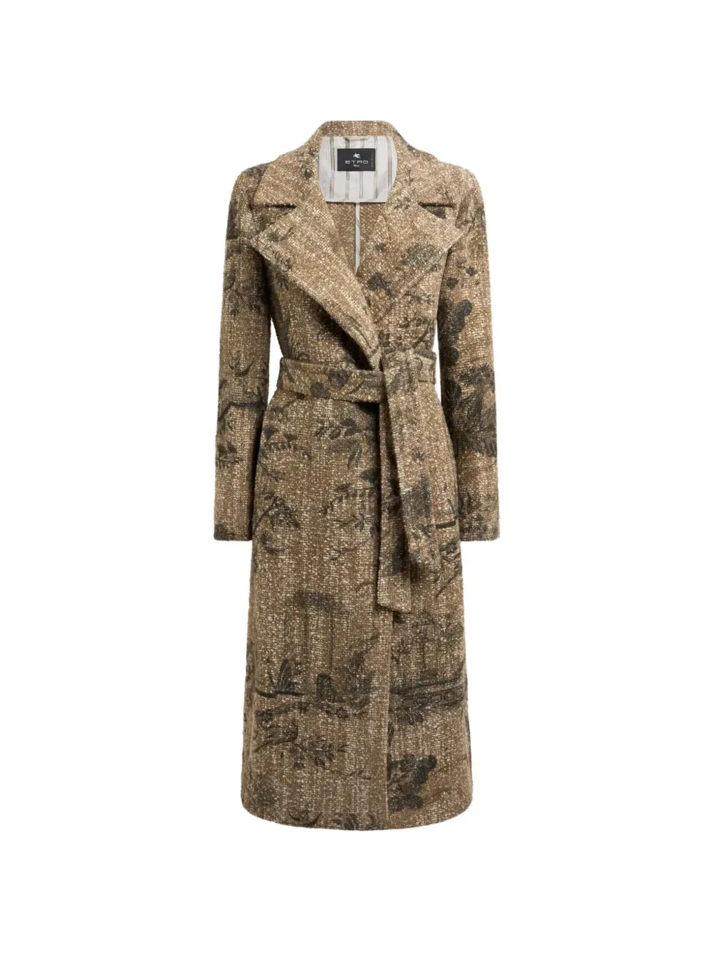Пальто с запахом Etro, бежевый
