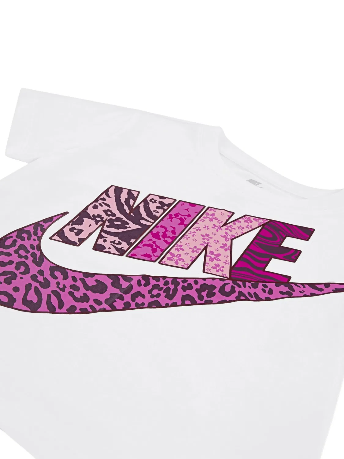 Футболка Futura с анималистичным принтом Nike Kids, белый — фото 4
