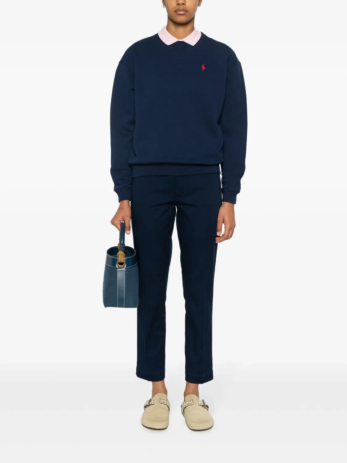 Свитшот из джерси с логотипом Polo Pony Polo Ralph Lauren, темно-синий — фото 3