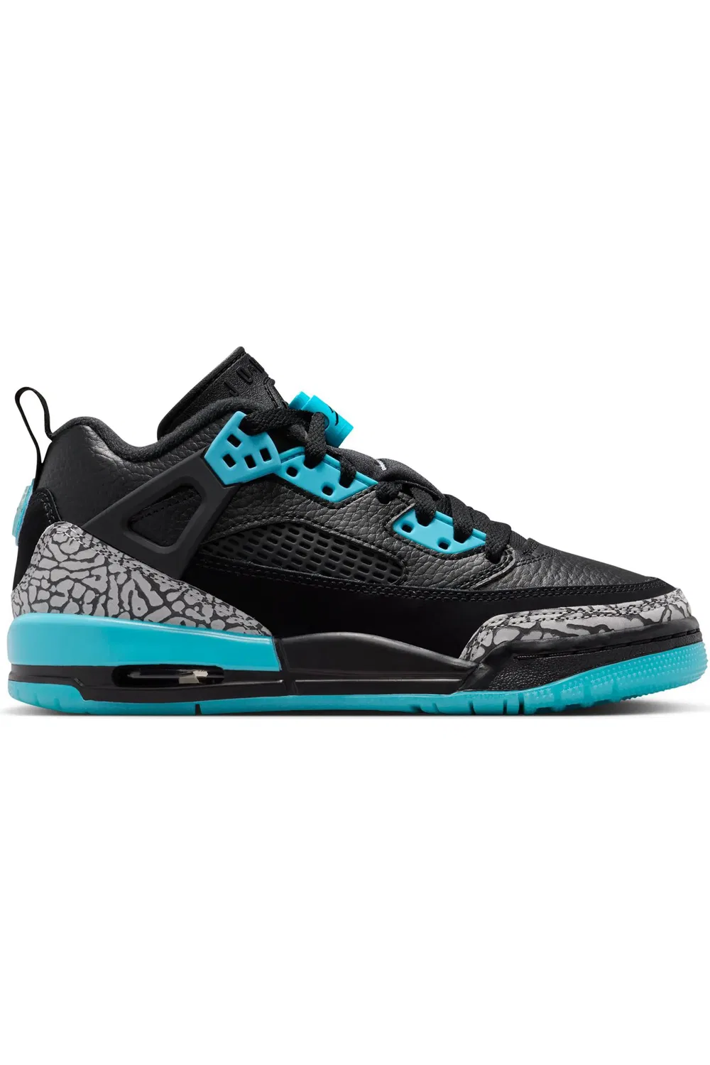 Кроссовки детские низкие Spizike Jordan, Black/Wolf Grey/Blue — фото 2