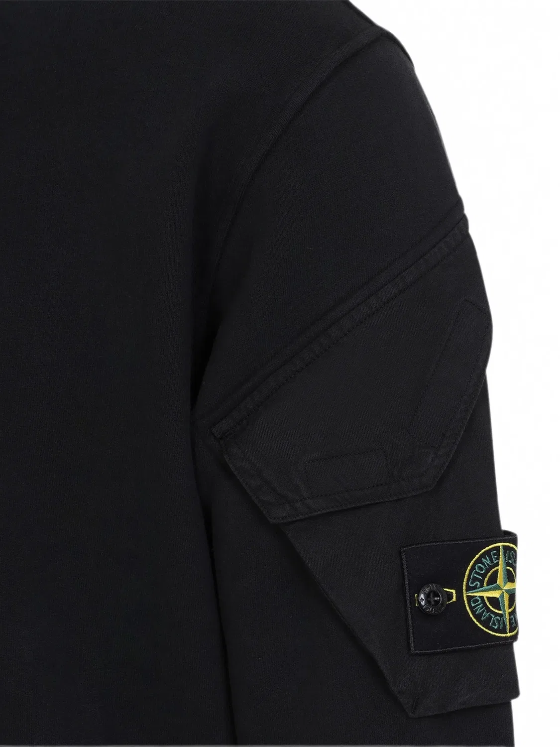 Stone Island Свитшот с нашивкой логотипа, черный — фото 2