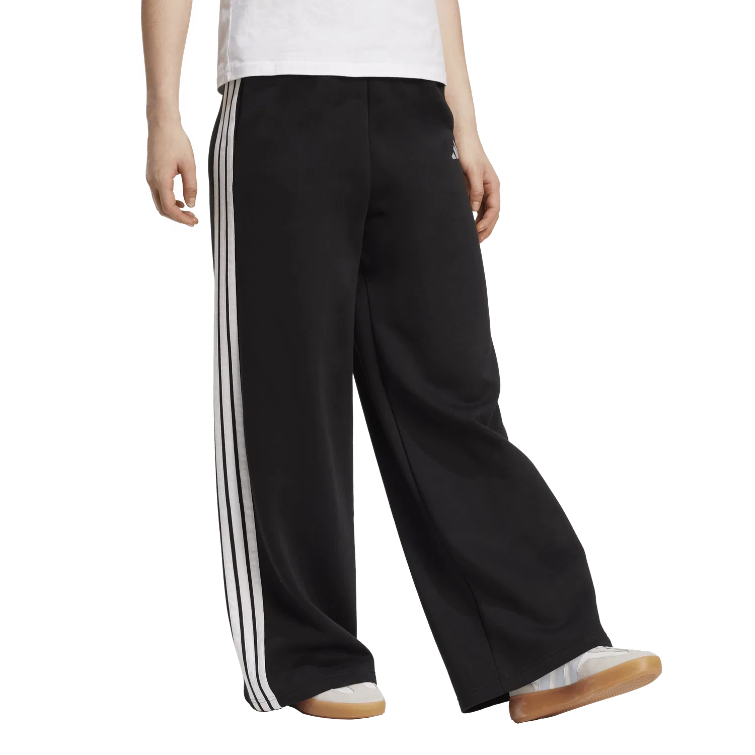 Женские спортивные широкие брюки Adidas, черный — фото 4