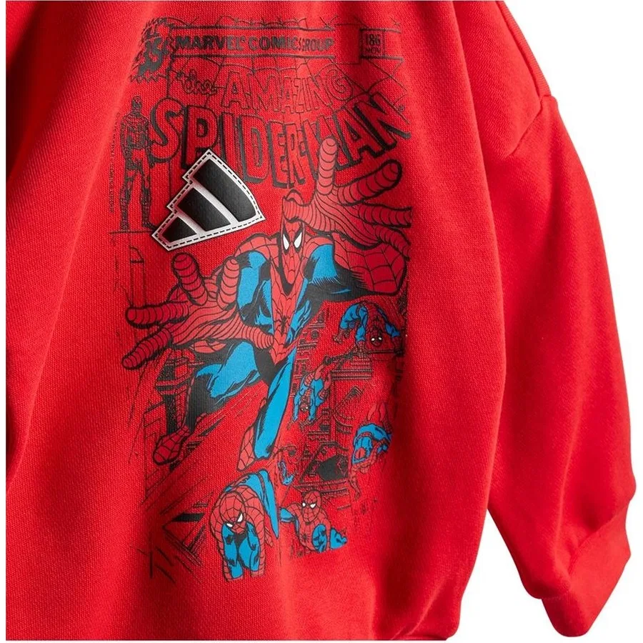 Детский спортивный комплект с принтом Spider-Man Mrvl Sm Jog adidas, Красный — фото 4