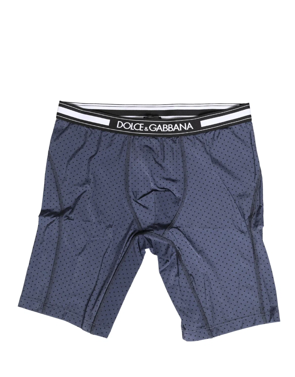 Мужские велосипедки-нижнее белье с эластичным поясом Bike Shorts Dolce & Gabbana, Dark Blue — фото 2