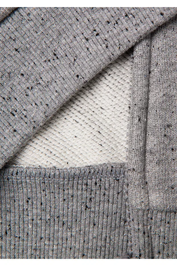 Детское худи для мальчиков с принтом United Colors Of Benetton, Gray Mix — фото 3