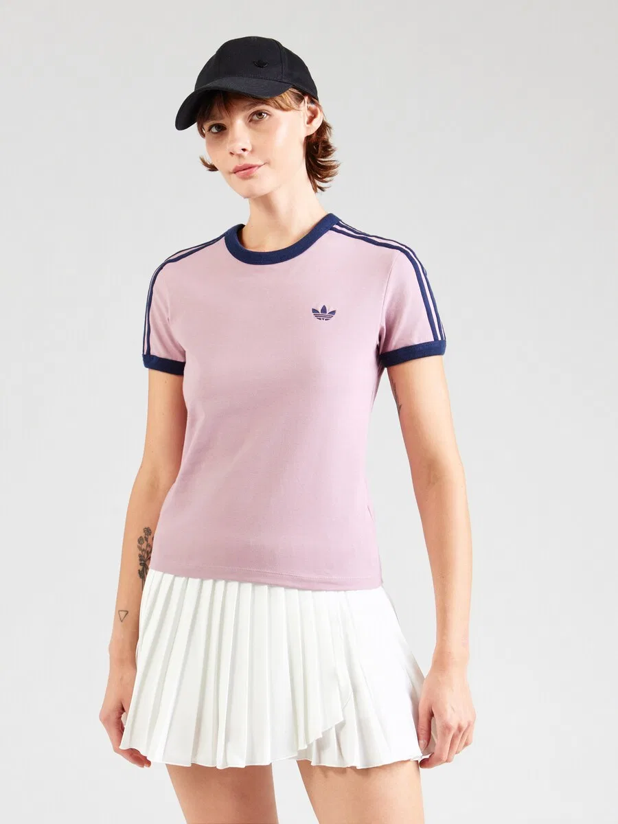 Футболка ADIDAS ORIGINALS сиреневого цвета — фото 2