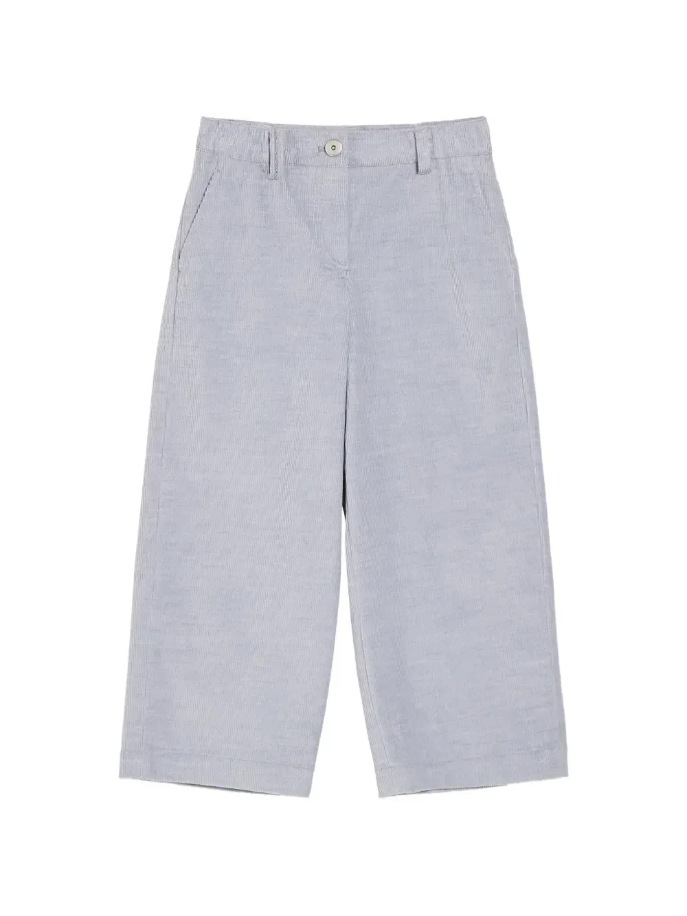 Укороченные вельветовые брюки с декором Monili Brunello Cucinelli Kids, фиолетовый