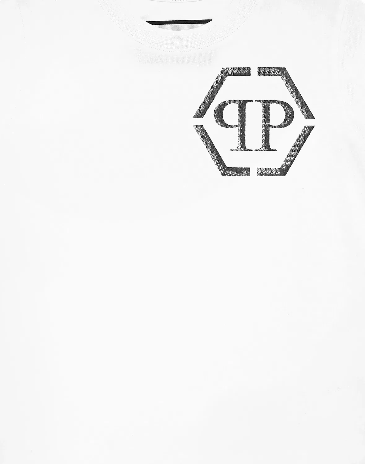 Детская футболка с принтом Hexagon логотип PHILIPP PLEIN, White — фото 3