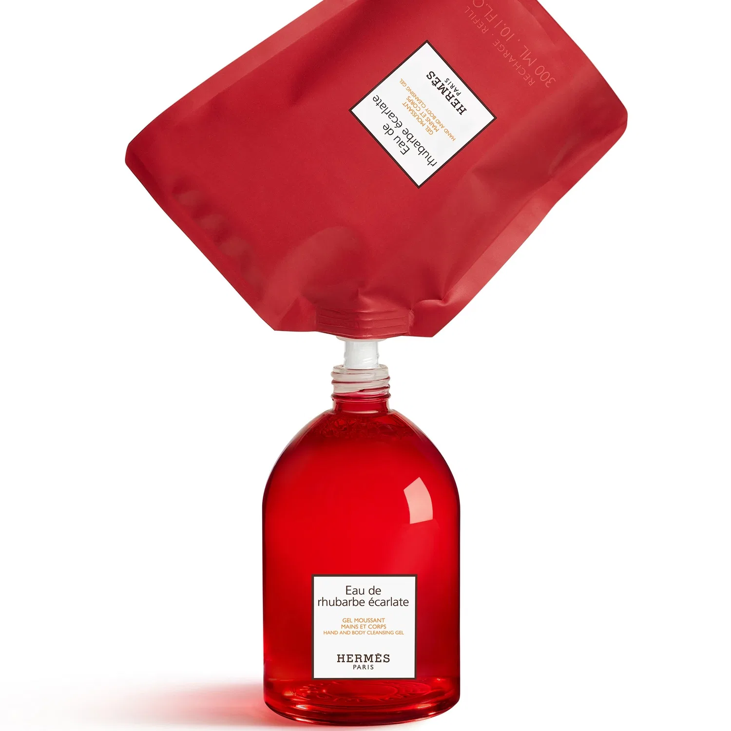 Гель для рук и тела Eau de Rhubarbe Ecarlate Hermes, 300 мл — фото 4