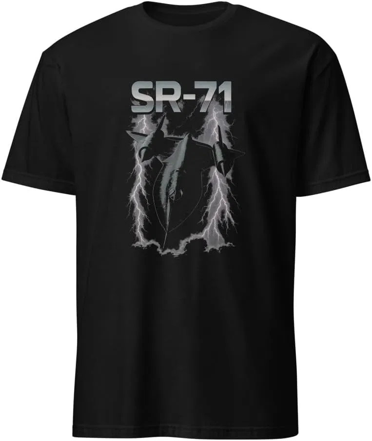 Мужская футболка с принтом SR-71 Blackbird Generic, Black
