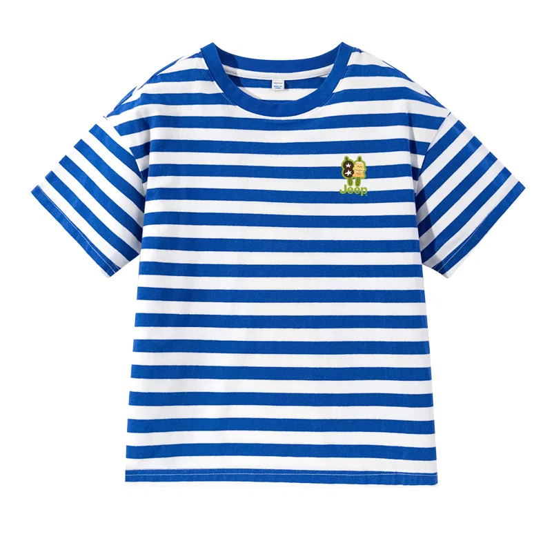 Детская футболка с принтом Jeep Blue White/E Cute Beaded K