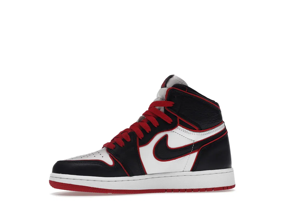 Детские кроссовки Lifestyle с высоким верхом Jordan 1 Retro High Bloodline Jordan, Black Gym Red White — фото 3