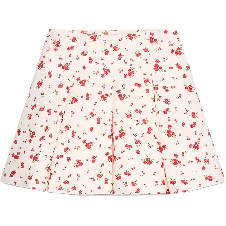 Женская юбка длиной 45 см Casual Short Skirts ZARA, Nude/Red