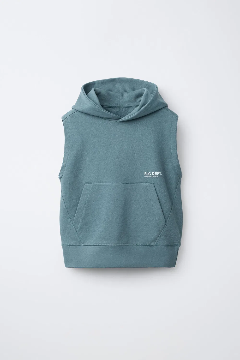 Толстовка с капюшоном и надписью ZARA, Duck Blue