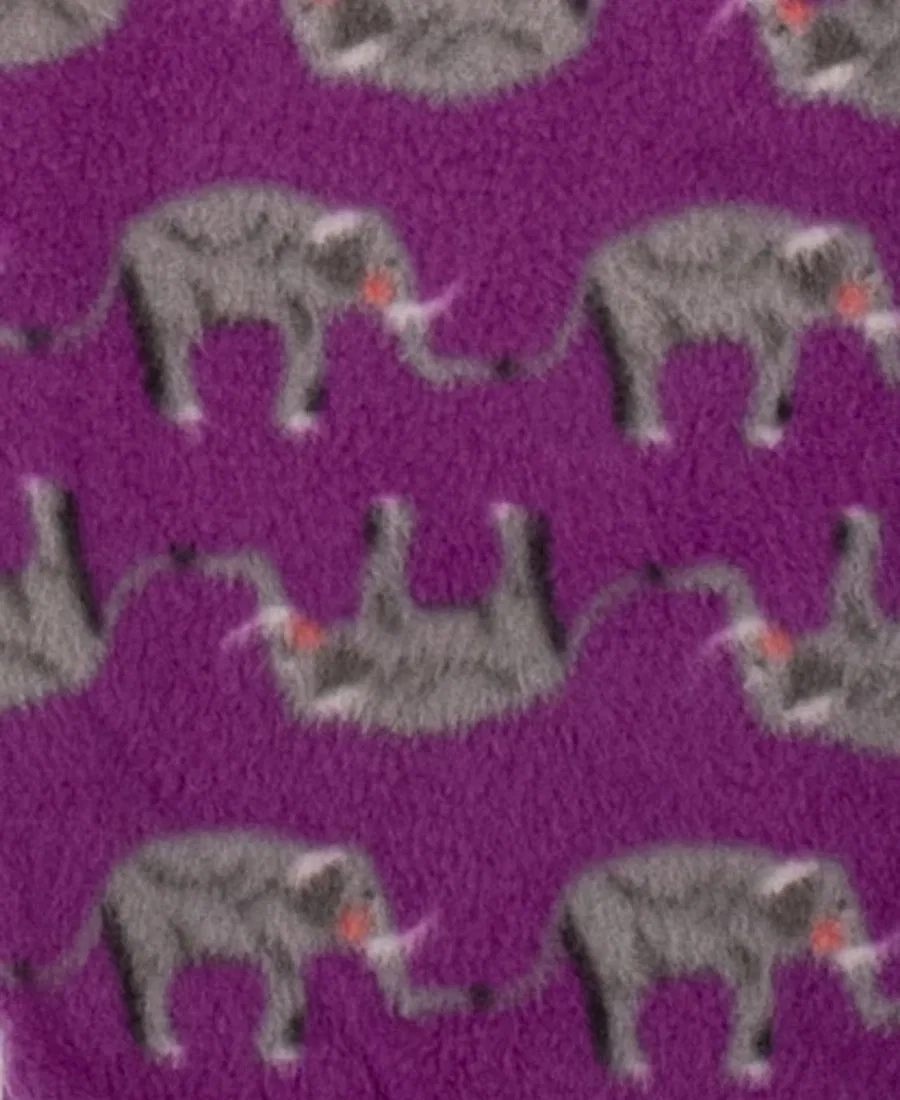 Детский комплект пижам для девочек с длинным рукавом Leveret, Elephant Purple — фото 3