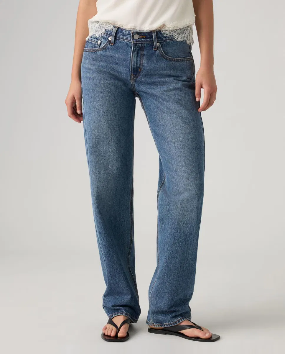 Женское прямые джинсы с низкой посадкой, Vaquero Slim Low Straight, Levi's, синий — фото 3