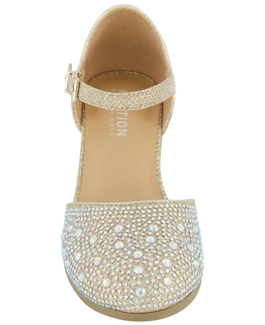 Босоножки на щиколотке со стразами, модель Crystal-Embellished Kenneth Cole Reaction, Silver — фото 4