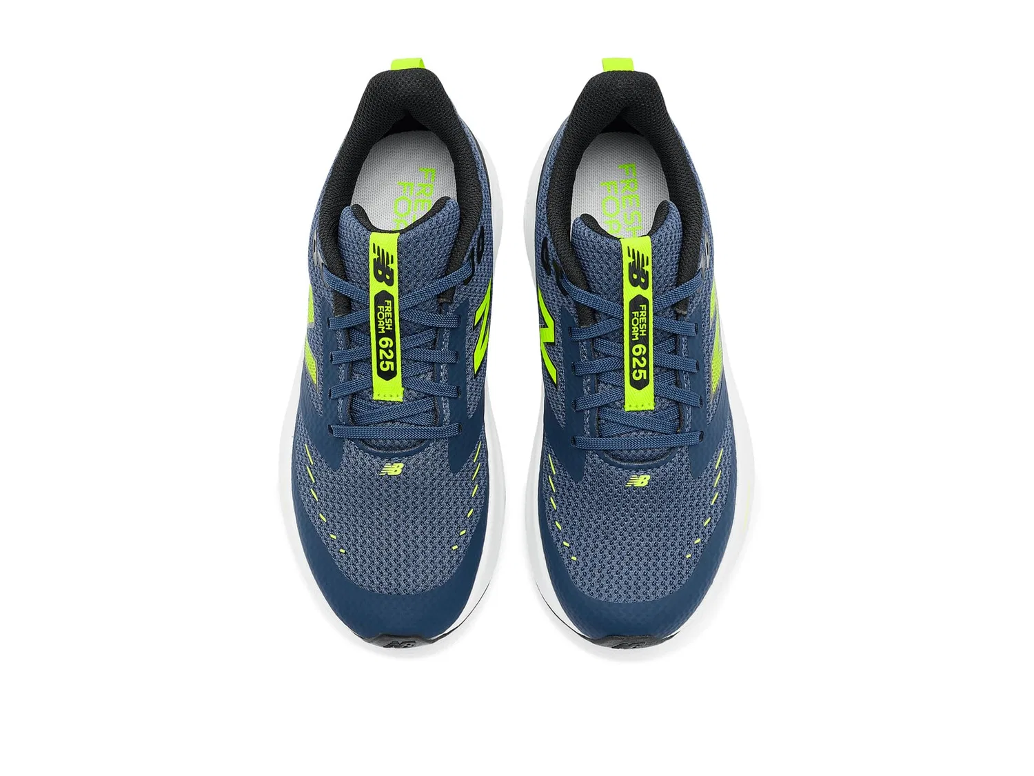 Кроссовки 625 Lace (для больших детей) New Balance Kids, Vintage Indigo/Alkaline Green — фото 3