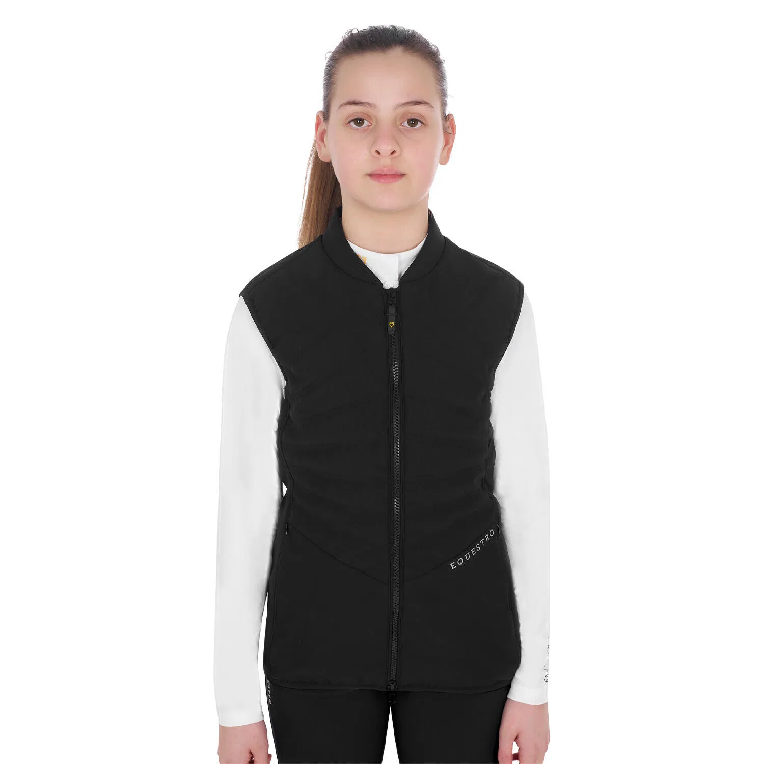 Детская безрукавка техническая Weste Equestro, Schwarz