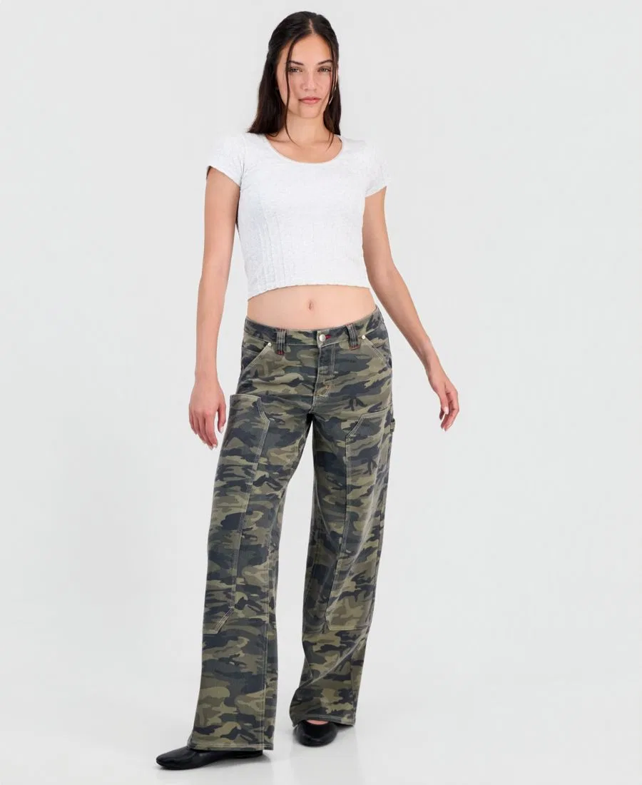 Джинсы-карго с широкими штанинами Ultra 90s Madden Girl, Camo