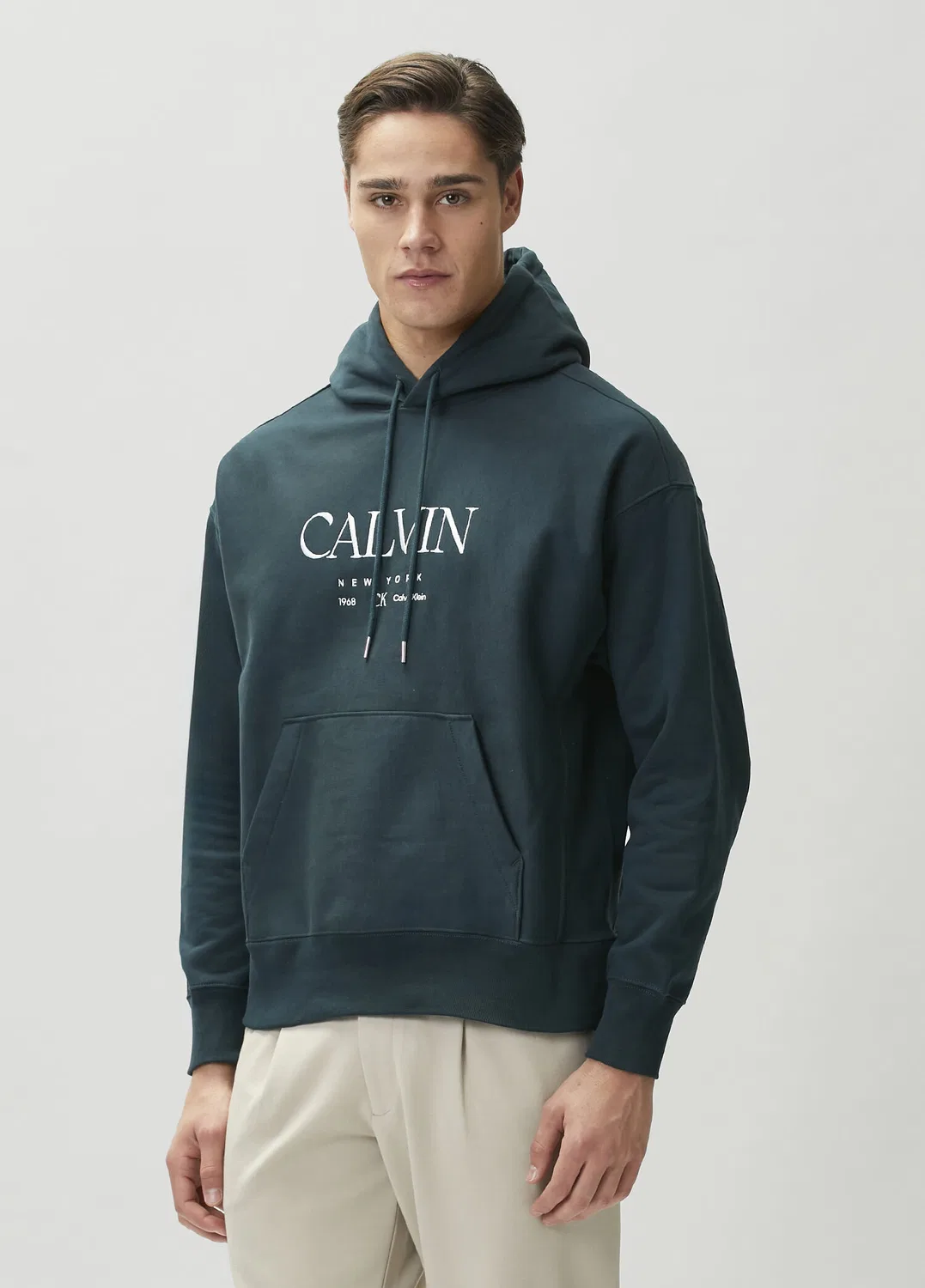 Свитшот с капюшоном Calvin Klein, синий — фото 3