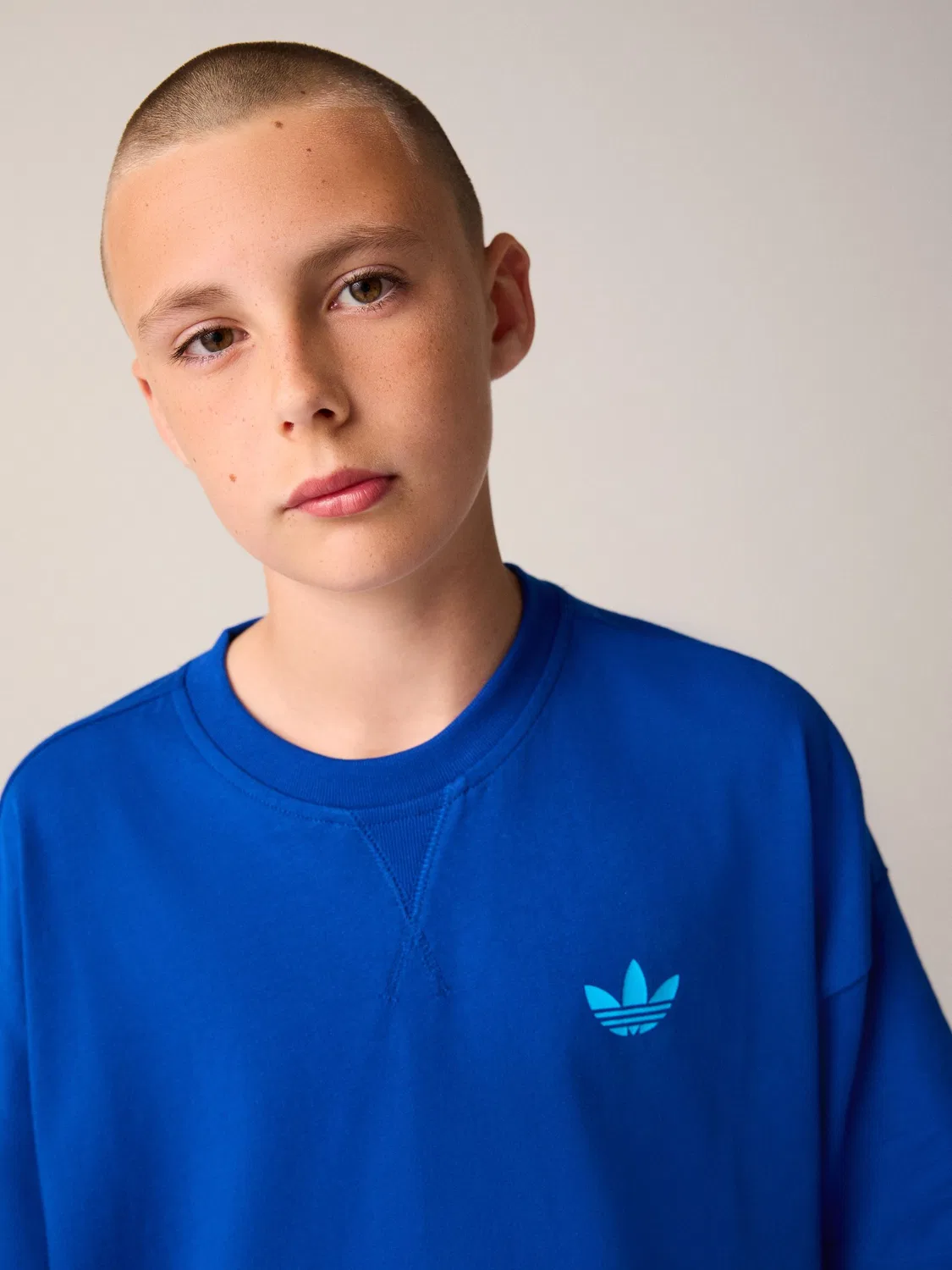 Футболка с динозавром, adidas Originals, синий — фото 3
