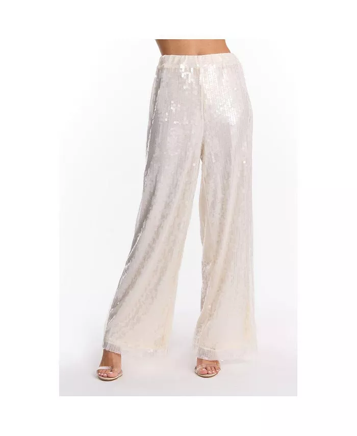 

Женские брюки Alba Sequin Pant - Pearl The Noli Shop, коричневый/бежевый