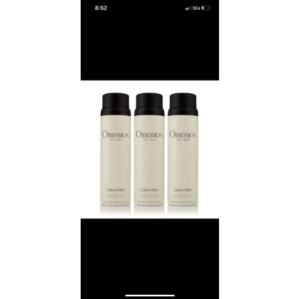 Calvin Klein Obsession for Men Спрей для тела 5,4 унции - упаковка из 3 шт. — фото 2
