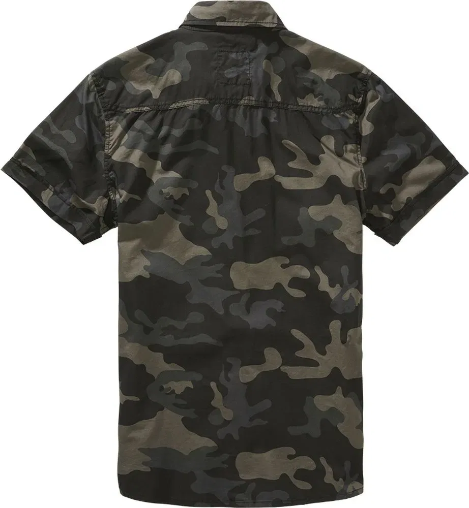 Мужская рубашка с коротким рукавом Roadstar Shirt Brandit, Camouflage — фото 2