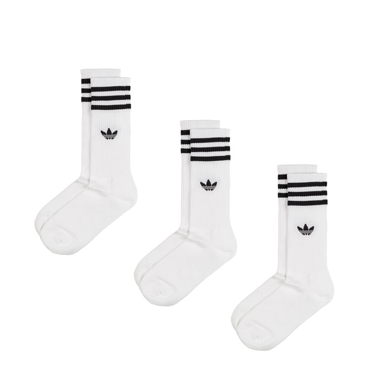 

Носки solid crew socks 3 pack Adidas, белый