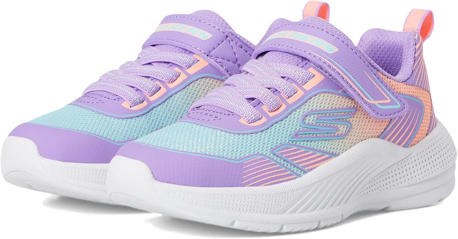 Детские кроссовки для девочек Microspec Advance Oasis Poi Skechers, Lavender/Multi — фото 3