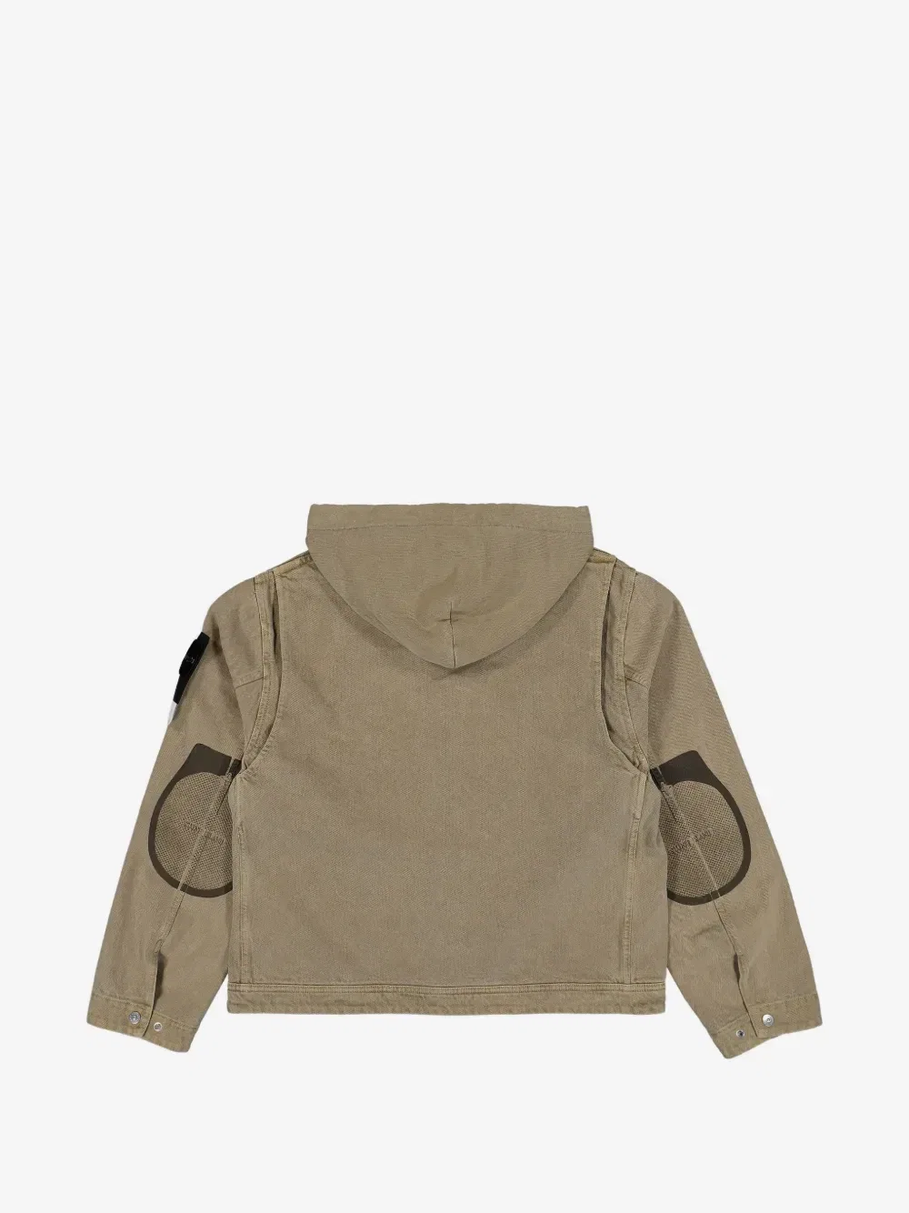 Куртка из хлопкового габардина с логотипом TC Stone Island, бежевый — фото 2