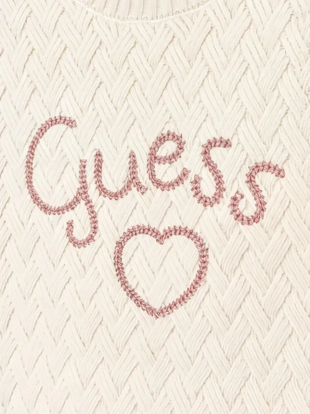 Платье с длинными рукавами и вышивкой Guess Kids, бежевый — фото 3