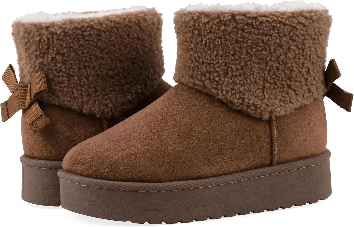 Детские ботинки для девочек с принтом божьей коровки White Mountain, Chestnut/Fabric — фото 2