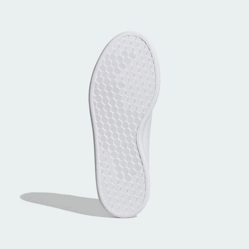Детские кроссовки с перфорированными полосками Advantage Adidas, Medium Grey Melange — фото 3