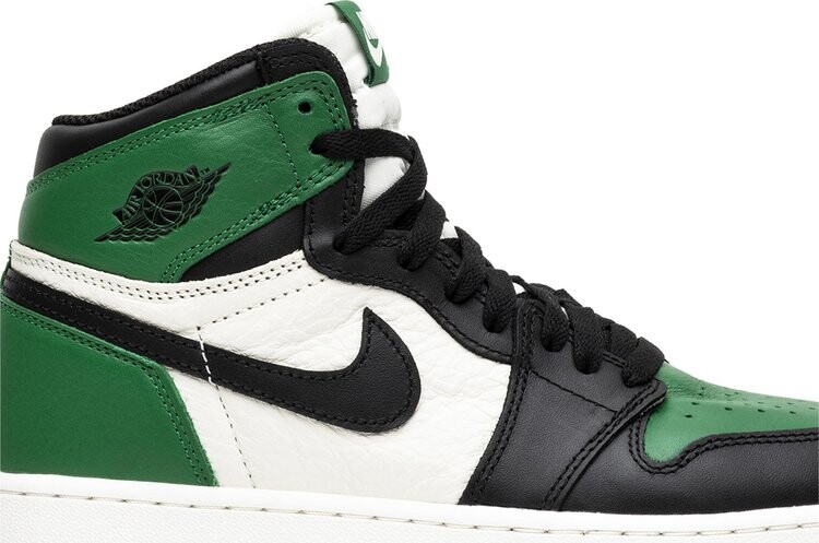 Кроссовки Air Jordan 1 Retro High OG GS Pine Green, зеленый — фото 2