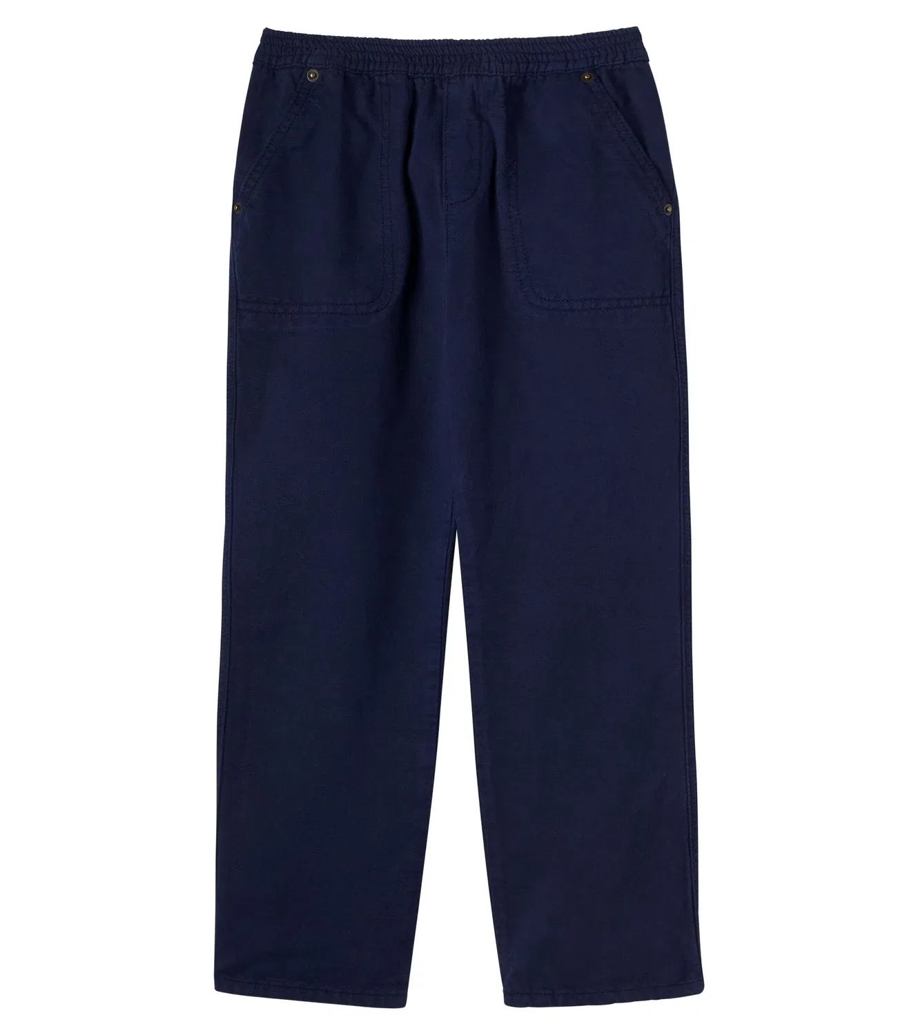 Брюки из хлопка и льна Bonton, синий