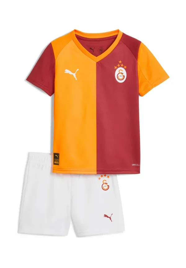 Комплект для футбола, быстросохнущий, Football Jersey Puma Red Rhythm-intense Orange, красный/оранжевый