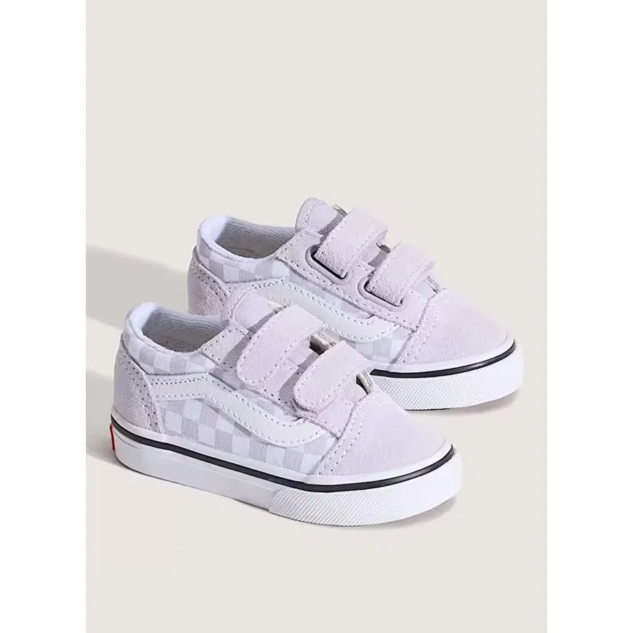 Детские кроссовки с закрытым носком Vans Old Skool V, Сиреневый — фото 2