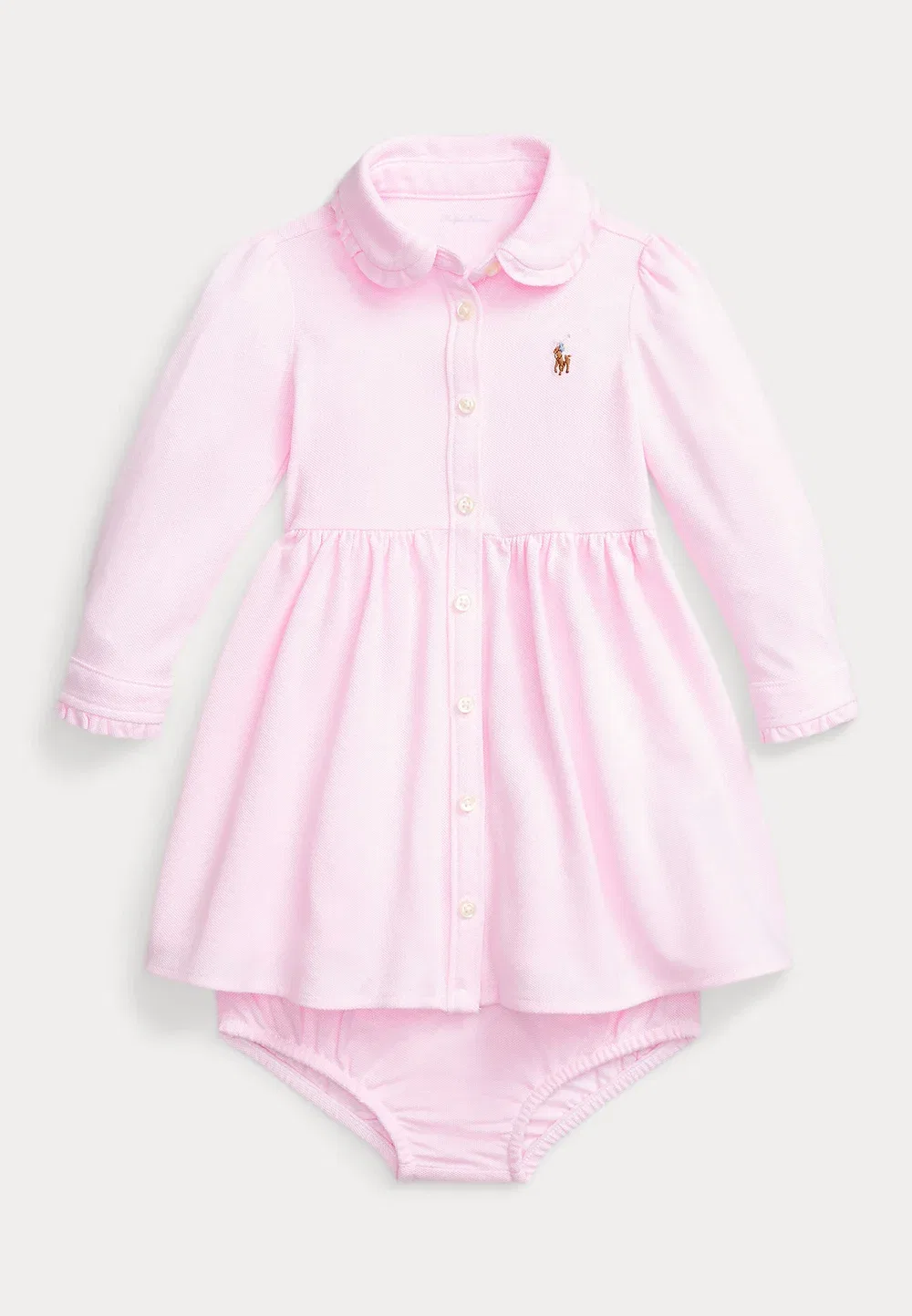 Платье-Оксфорд и панталоны в комплекте - повседневное платье Polo Ralph Lauren, Carmel Pink