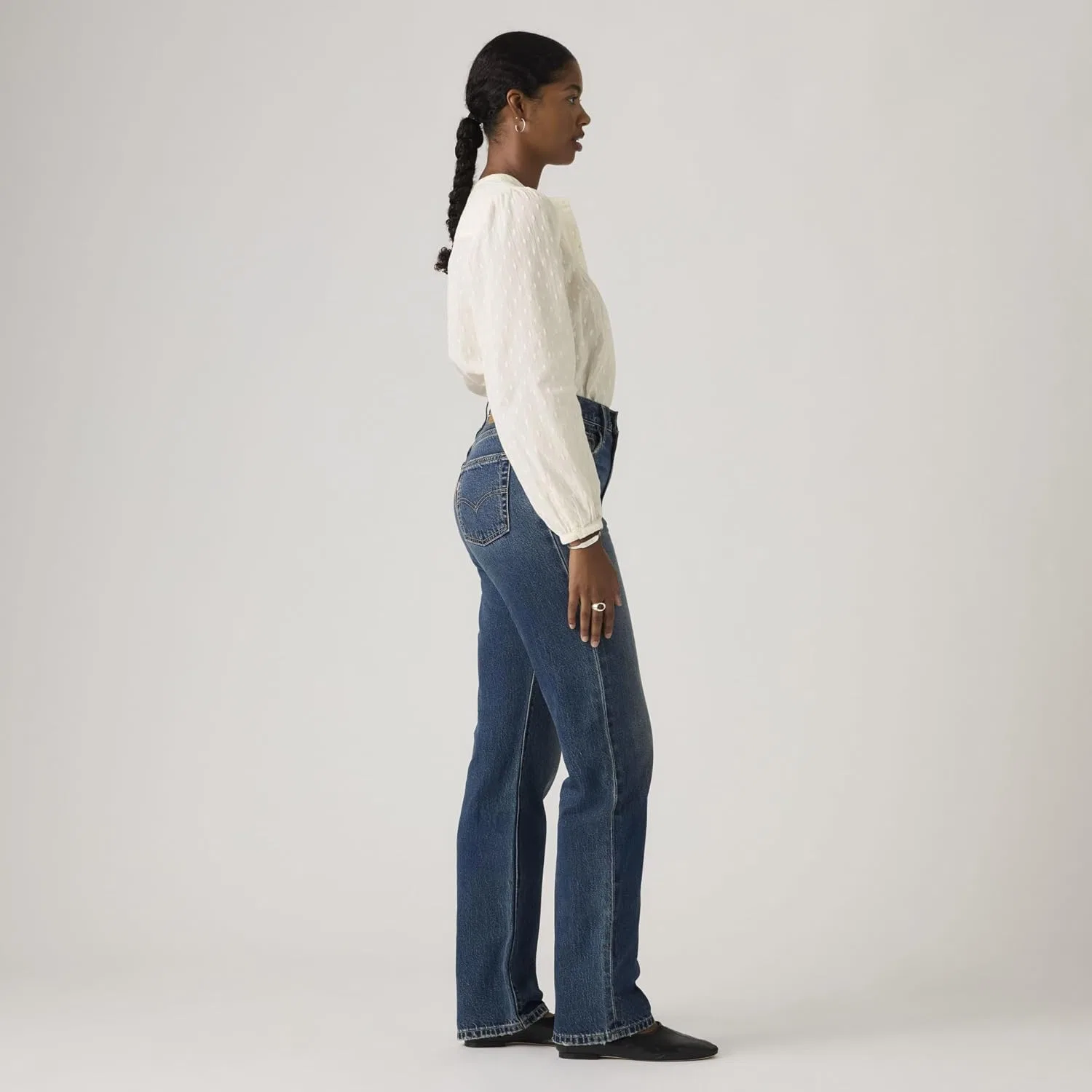 Джинсы, High Rise Straight, Levi's, 100% Cotton, 24W/31L, Free Lunch Lb — фото 2
