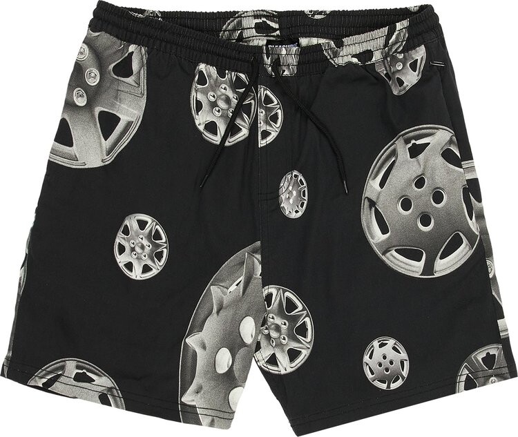 

Шорты Pleasures Roadside Twill Shorts 'Black', черный