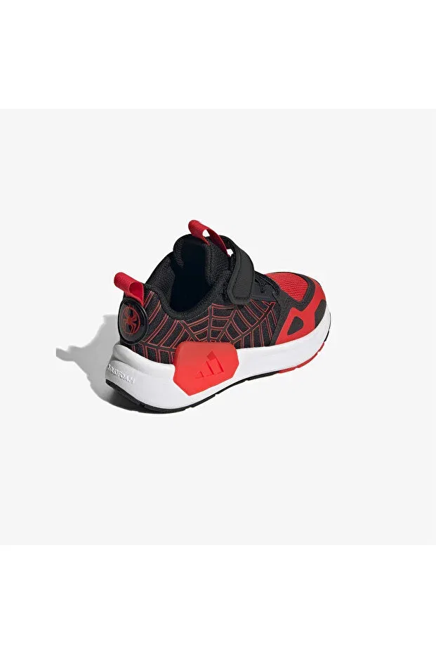 Детские кроссовки для девочек с липучкой Adidas, Cblack/Red/Ftwwht — фото 3